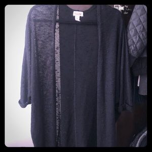 Black cardigan